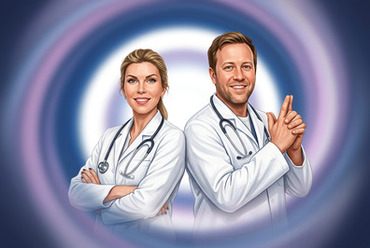 Doctor with gun