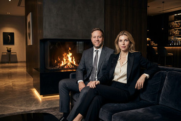 HILTON - on sofa