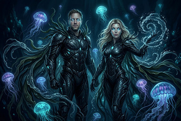 Water Dark Superhero