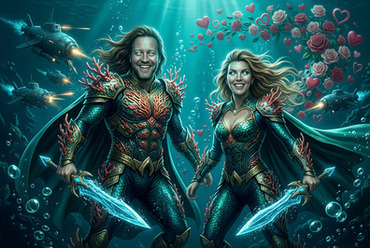 Water Superhero in Love